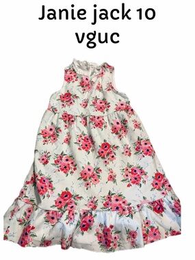 Janie and jack size 10 pink floral dress